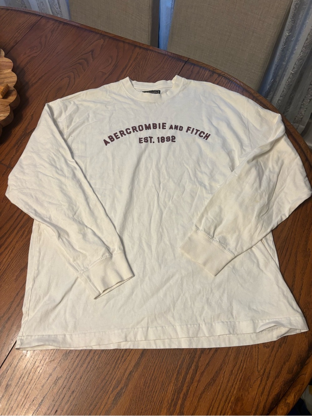 VTG Y2K 90s Abercrombie & Fitch mens XXL long sleeve t-shirt logo